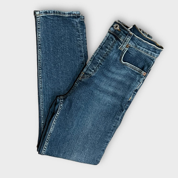 RE/DONE ULTRA HIGH RISE ANKLE SKINNY JEANS Size 27 - Picture 4 of 9